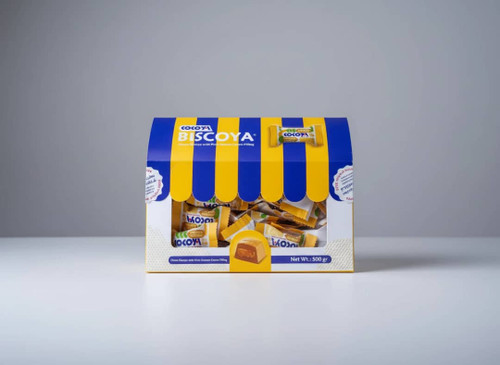 شکلات بیسکویا با مغز کرم کنجد 500گرمی