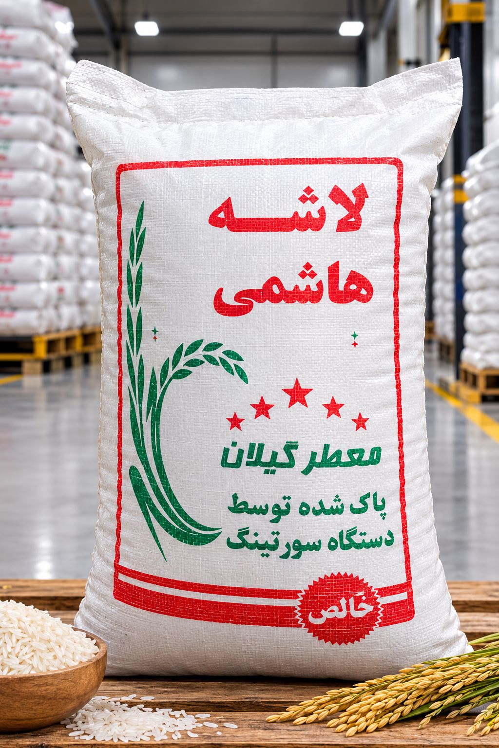 برنج سرلاشه هاشمی عطری تضمین کیفیت-20کیلویی